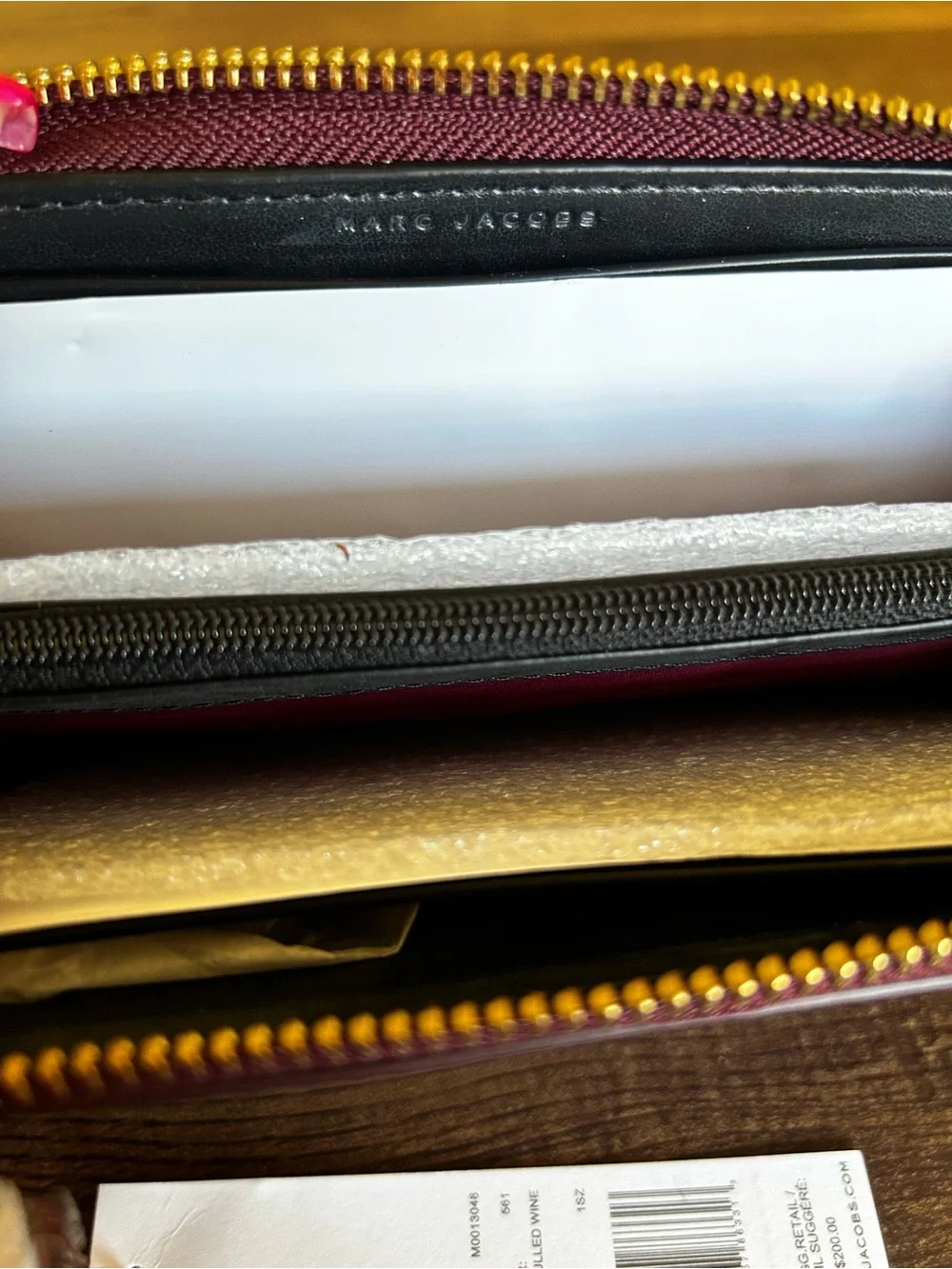 Marc Jacobs “Mulled Wine” BRAND NEW Plum-Colored Pebbled Leather Wallet